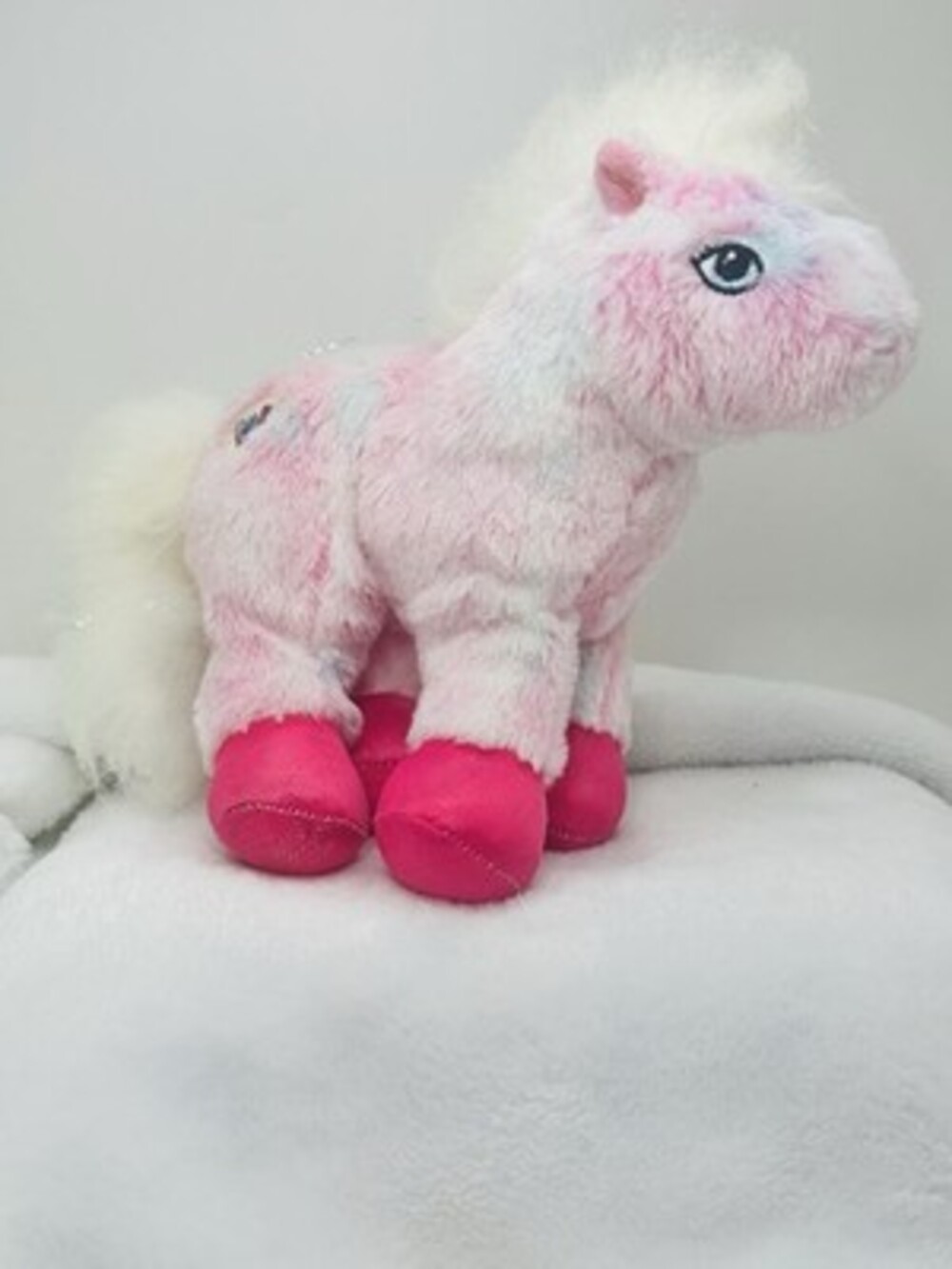 Ganz Webkinz Pink Pony HM117 Plush Stuffed Animal Toy Pink Horse, 7" No Code